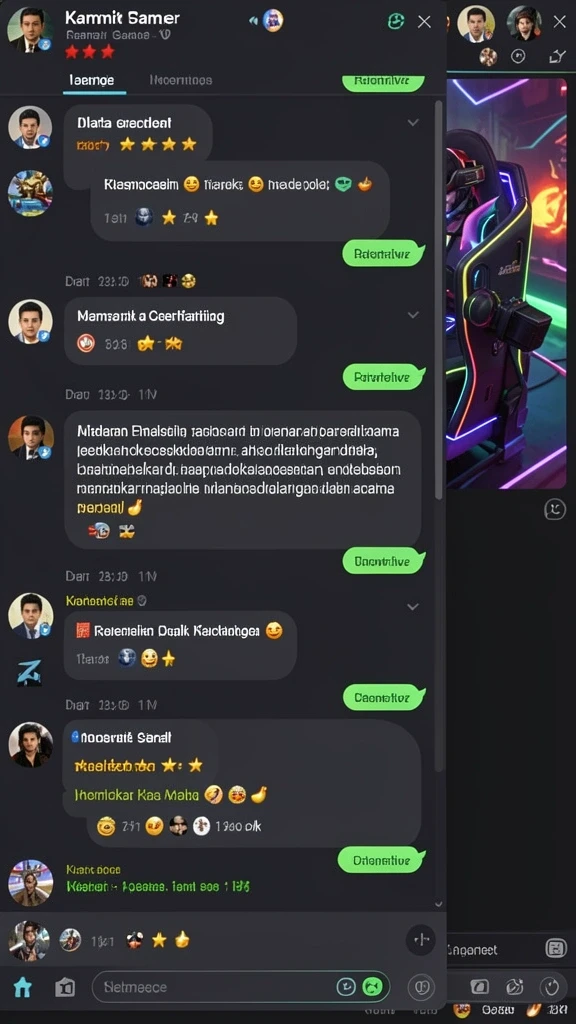 Screenshot menunjukkan momen menegangkan dalam permainan.