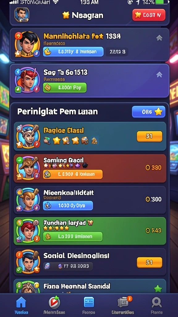 Berbagai pilihan permainan menarik untuk semua kalangan.