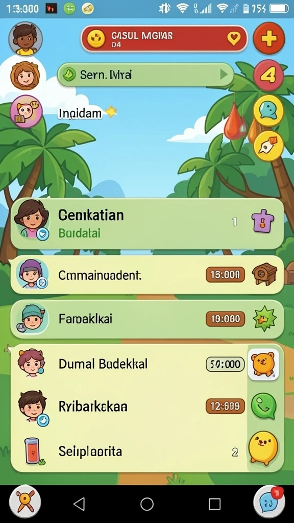 Tampilan antarmuka yang menarik dari 77WIN.