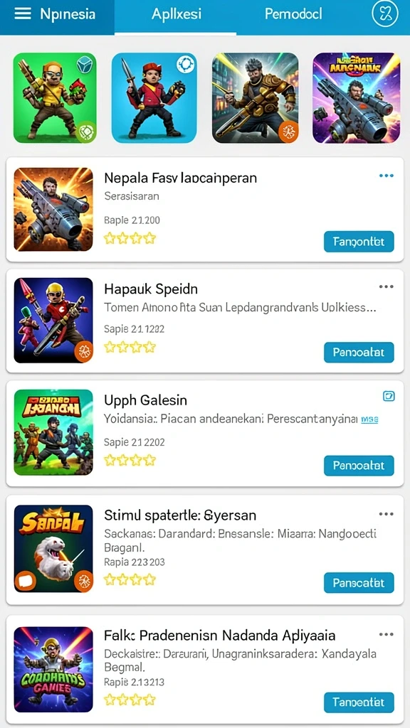 Tampilan antarmuka yang user-friendly dan menarik.