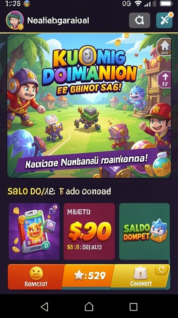 Tampilan grafis DUNIAROYAL yang memukau.