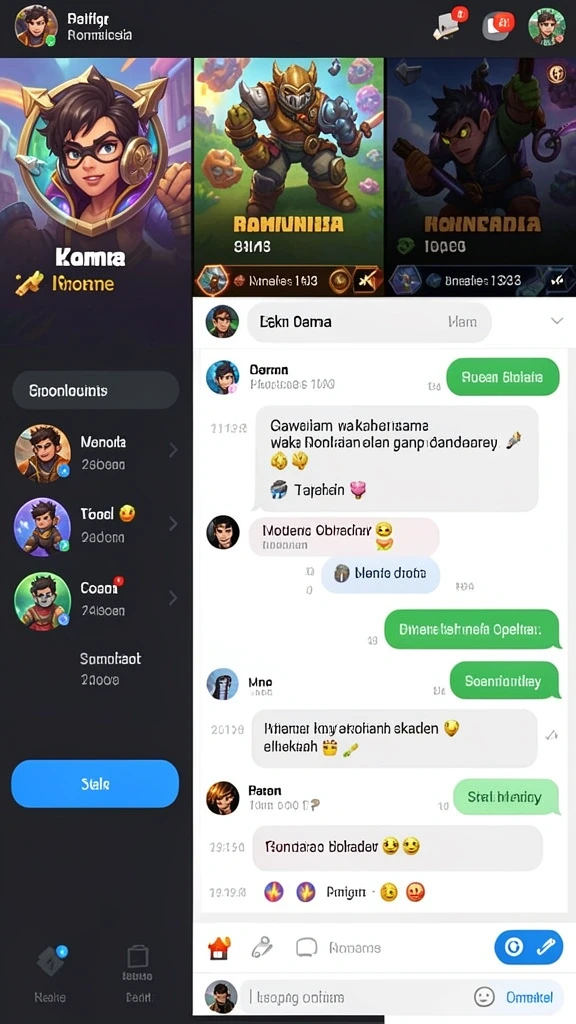 Karakter-karakter unik yang dapat dipilih dan dimainkan.