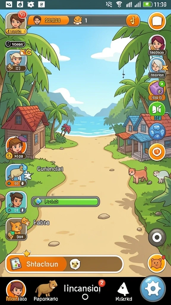 Screenshot mengilustrasikan karakter unik dalam game.
