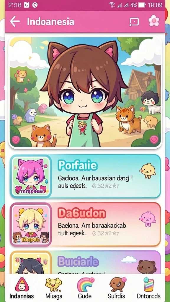 Fitur mode permainan yang beragam dan menarik.