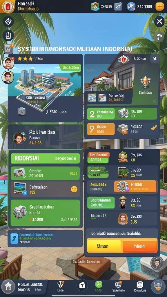 Menu pilihan permainan yang beragam.