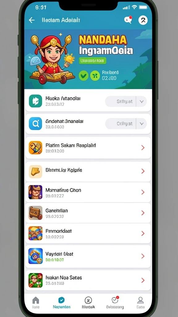 Fitur turnamen harian yang kompetitif dan menyenangkan.