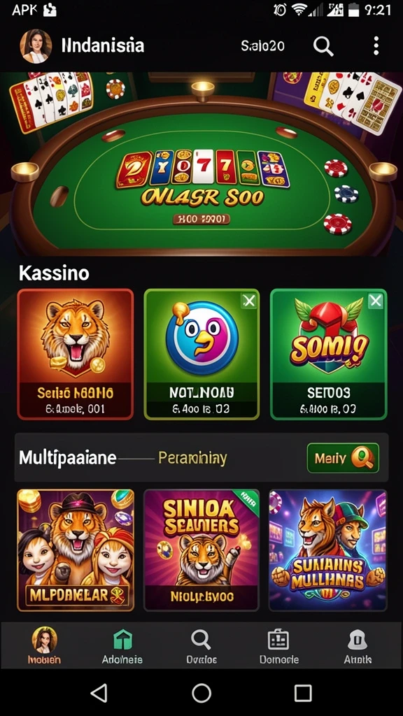 Tampilan awal yang menarik dan intuitif.