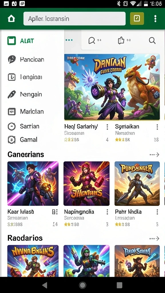 Karakter unik dengan kemampuan beragam untuk dipilih.