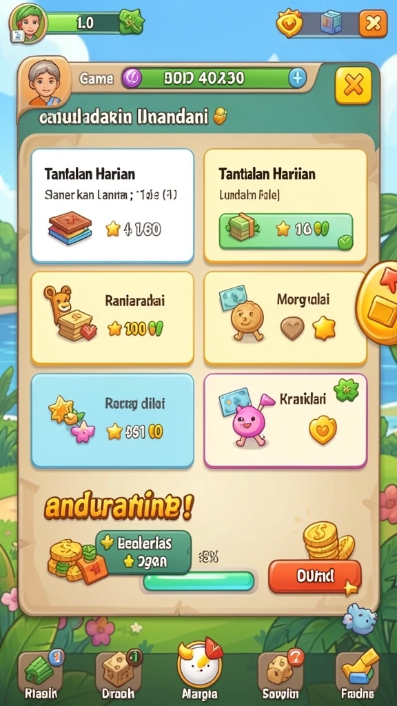 Sistem peningkatan karakter yang menarik dan menyenangkan.