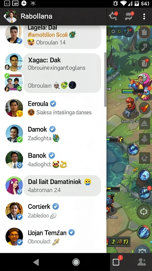 Fitur interaksi sosial memungkinkan Anda bermain bersama teman.